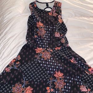 Hollister xs cute pattern skater dress!